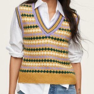 Mango Sweater Vest, Size M